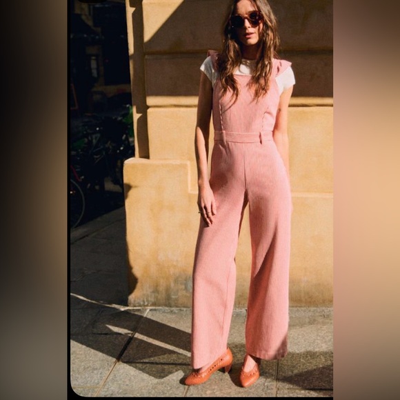 Sezane Pink Jumpsuit